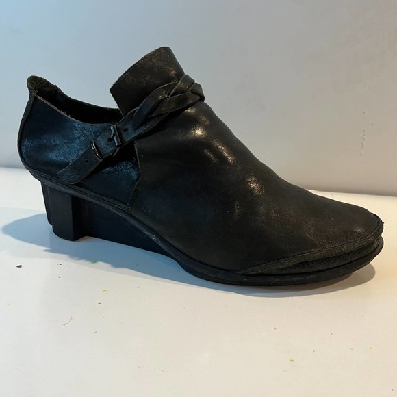Trippen size 40 / US 9 NunF Black Ankle boots Wedge‎ Heels X + OS Platforme - Picture 2 of 11